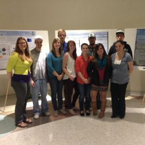 SUPER students with poster presentations