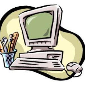cartoon of computer