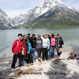 Rocky Mountain Sustainability and Science Network Summer Academy class at RMNP lake
