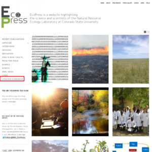 Image of EcoPress home page