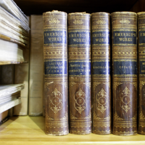 Photo of books by RW Emerson